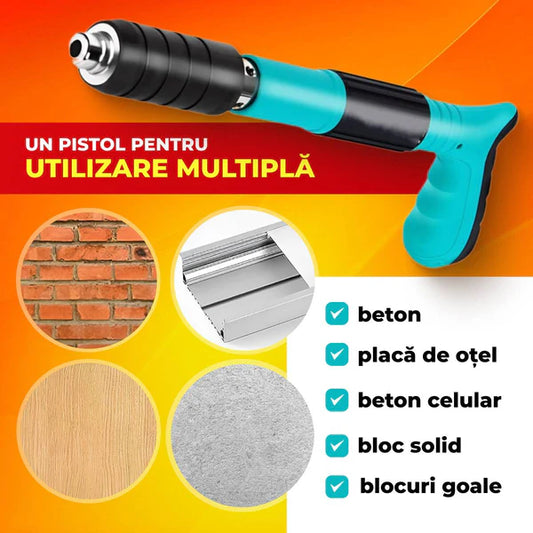 Mini Pistol manual pentru fixarea cuielor pe perete