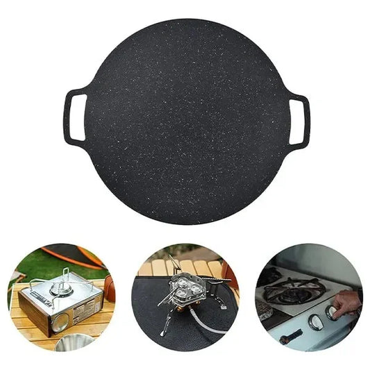 Tigaie antiaderenta rotunda pentru uz casnic sau gratar 30 cm