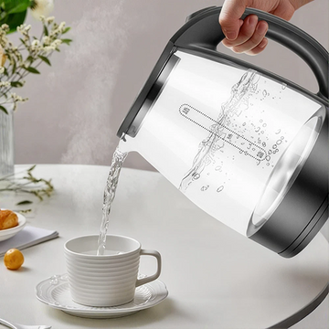Fierbator electric din sticla 1.8L,oprire automata ,protectie la fierbere fara apa