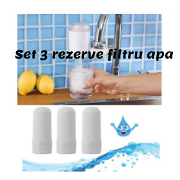 Pachet promo!Set rezerva 3 filtre ceramice pentru purificator apa