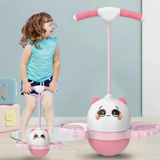 Jucărie drăguță de sărituri ,anti-alunecare pentru copii, cu mâner