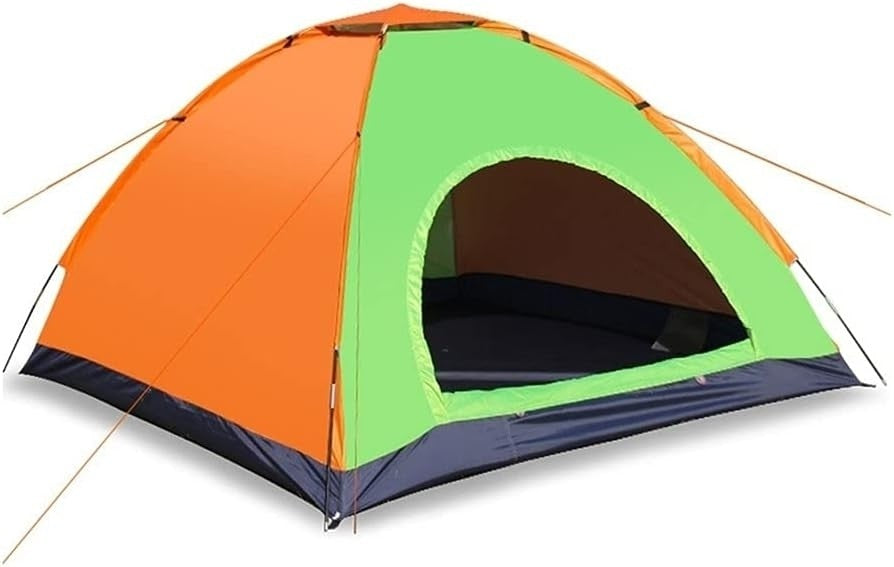 Cort de Camping, 3-4 Persoane, Material Rezistent, Multicolor