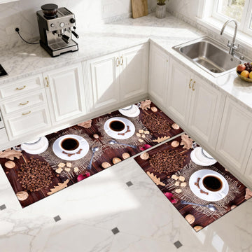 Set 2x covoare de bucatarie,cafele