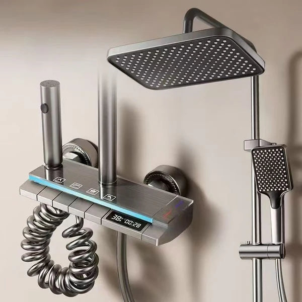 Set de duș modern, inteligent, cu afișaj digital