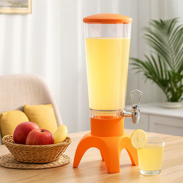 Dozator de bere cu Boxa Bluetooth, lumina LED RGB si Rezervor 3L