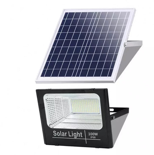 Proiector 100W , Panou Solar si telecomanda cu functii multiple