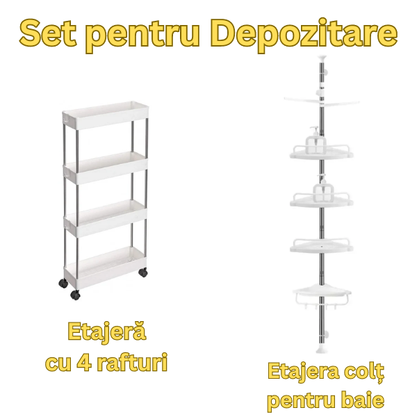 Set depozitare pentru baie