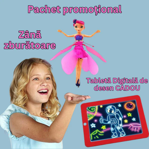 PACHET PROMOTIONAL!!! Mini Zana zburatoare + Tableta desen pentru copii - GRATIS !!!