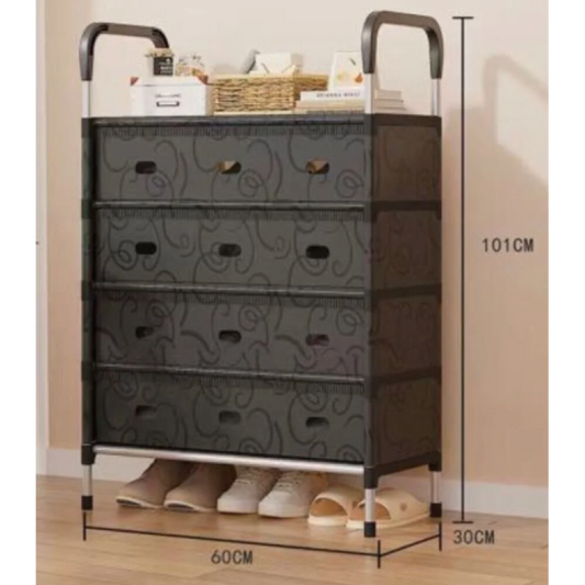 Dulap multifunctional pentru depozitarea pantofilor 5 rafturi 101x30x60