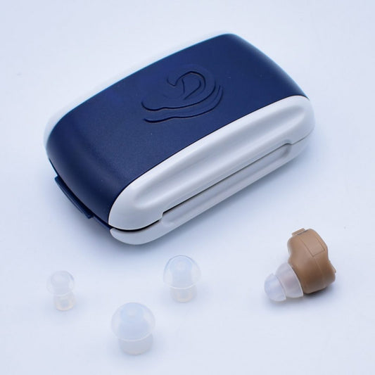 Mini aparat auditiv intraauricular control volum