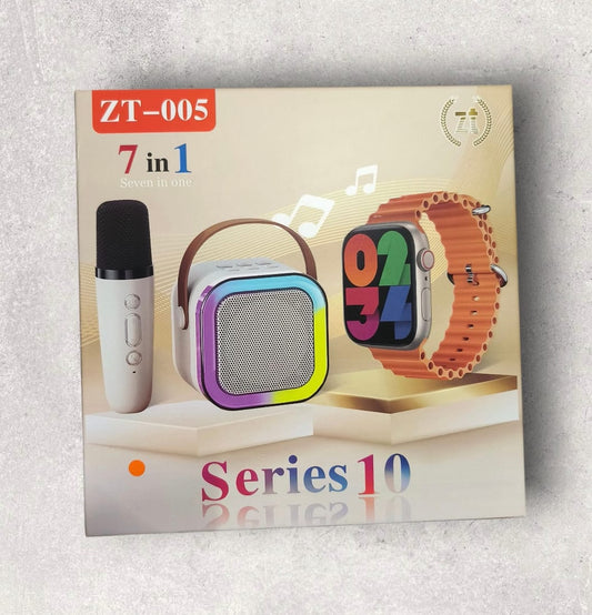 Ceas inteligent multifunctional cu 4 curele +cadou o boxa cu microfon