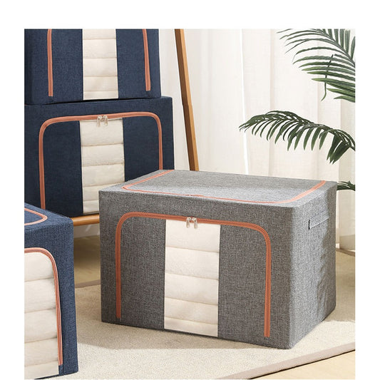 Set 3 x Organizator pliabil cu fermoar si fereastra pentru depozitare 24L + 66L + 100L