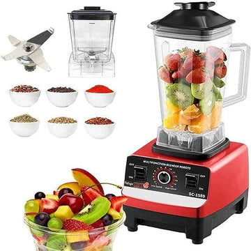 Blender Profesional de bucatarie 2 in 1, 2.5L, motor din cupru, 15 viteze, 4500W