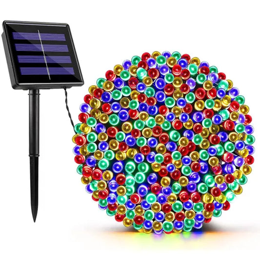 set 2x Instalatie solara 200 LED cu panou solar si controler , lungime 20 metri-diverse culori