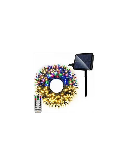 Instalatie solara decorativa 300 LED-uri 33 m Telecomanda