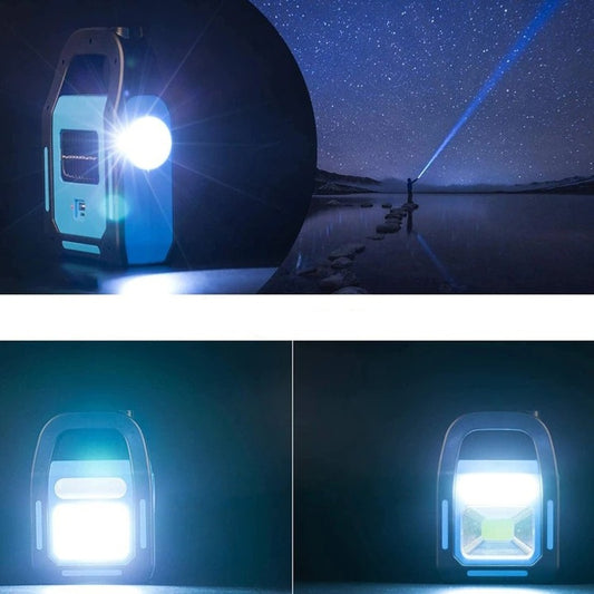 Lanterna de mana cu incarcare solara/USB, C115,10W