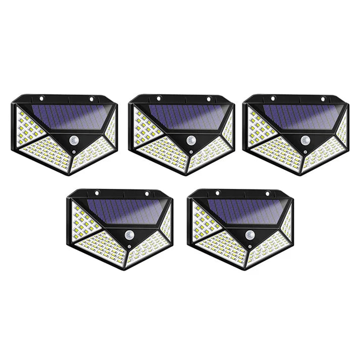 Set 4+1 Lampa solara 100 led