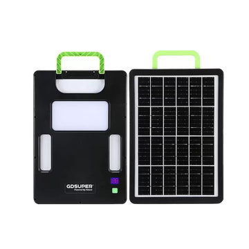 Panou solar portabil, 15w, cu lanterna, baterie 10000mAh, 5V-3A, usb tip C