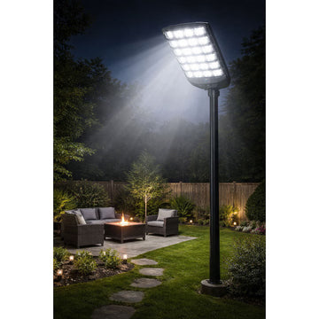 Lampa solara stradala,1600W, senzor miscare ,telecomanda Inclusa,  IP66 rezistent la apa