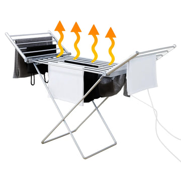 Uscător Electric de Rufe, 230W, 20 Bare Încălzite, 12 m, Pliabil, Capacitate 15 kg