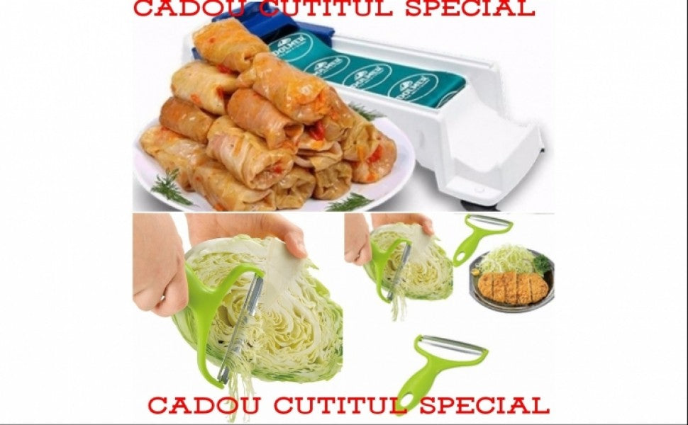 Aparat de facut sarmale Dolmer + cadou tocator de bucatarie special de taiat varza