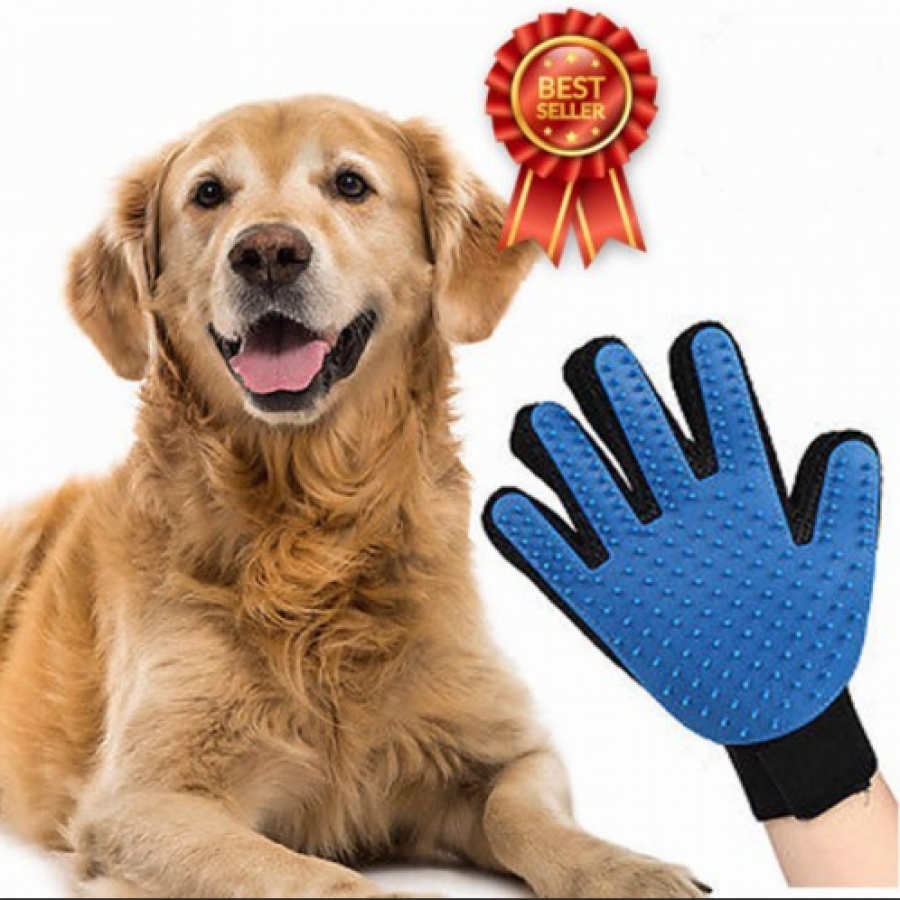 1+1 Manusa cu perie pentru animale