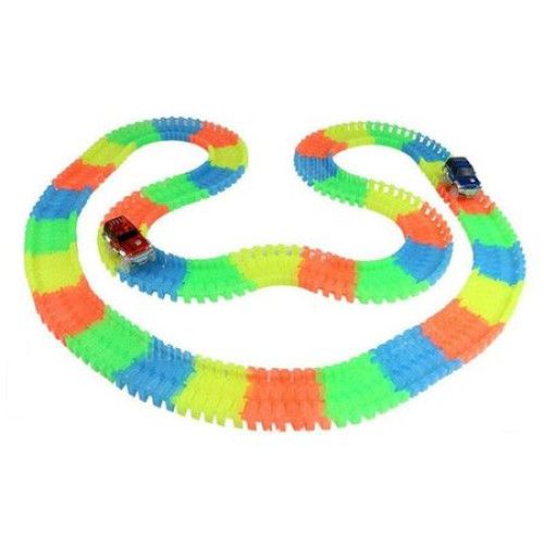 Pista flexibila 165 piese, cu masinuta LED