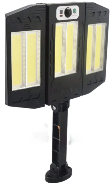 Lampa solara tripla 6 led cob mare