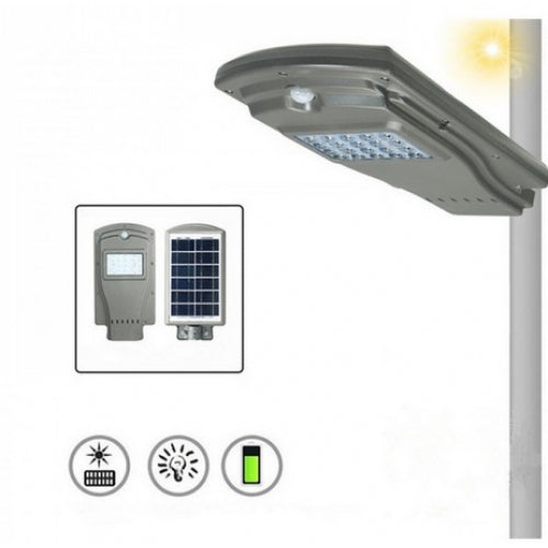 Lampa stradala pentru exterior, 90 watt , cu incarcare solara si senzor de miscare