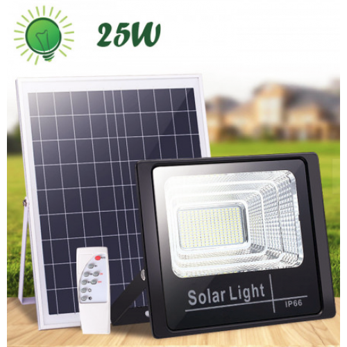 Proiector LED 60W IP 65 cu panou solar si telecomanda