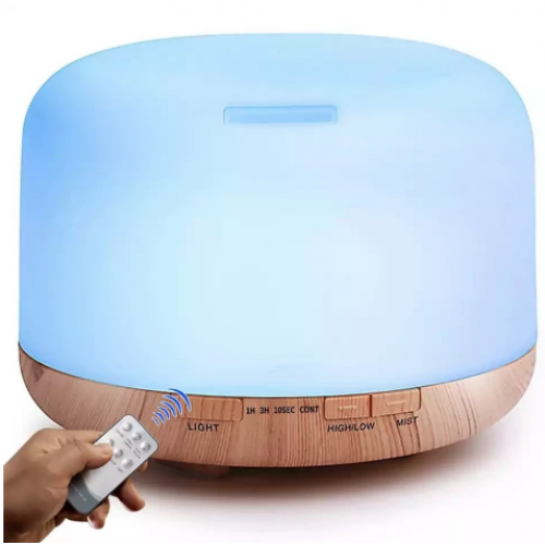 Difuzor aromaterapie Aroma Diffuser, 16 W, 300 ml, RGB, ultrasunete, telecomanda