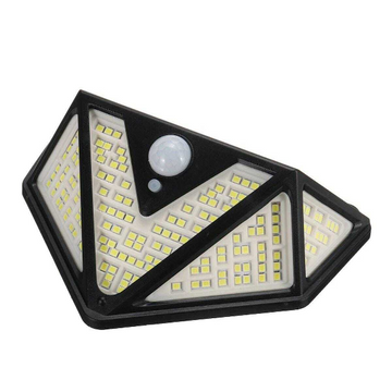 Lampa 166 LED cu panou solar si senzor de miscare