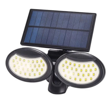 Lampa solara dubla 56 LED cu senzor de miscare