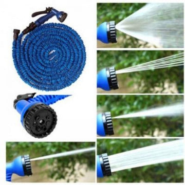 Furtun extensibil de gradina de 30 m + dispozitiv pentru pulverizarea apei