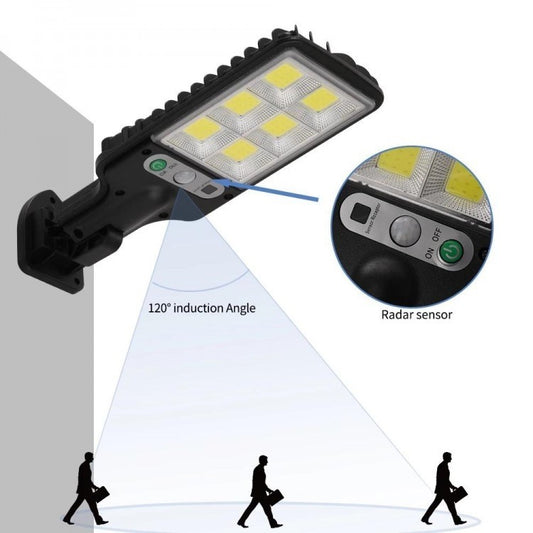 Lampa solara de perete 9 LED  cu telecomanda