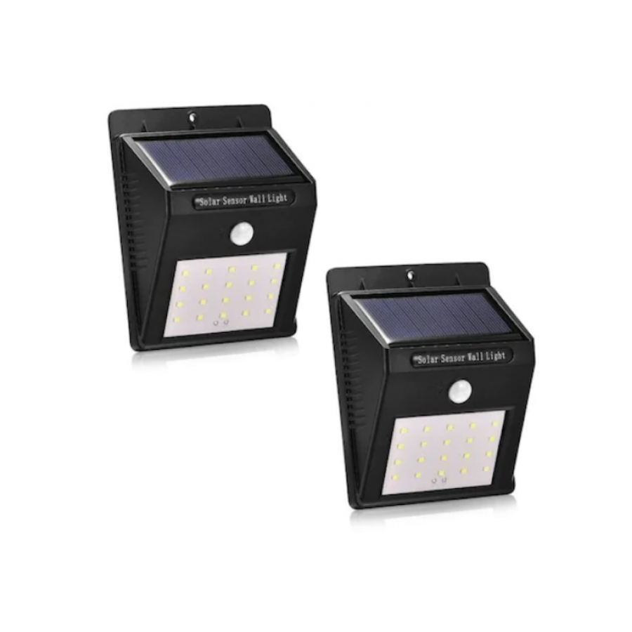 Set 2 lampi cu incarcare solara,30 LED