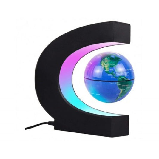 Glob pamantesc magnetic plutitor cu iluminare LED